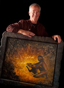 Portrait of Kent Butler with his Painting