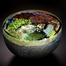 Glass, Artist, Josh Simpson, Primavera Gallery, Ojai, CA, Mega Planets
