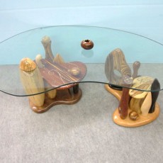 Steven Spiro, Wood Artist, Furniture, Inlay, coffee table